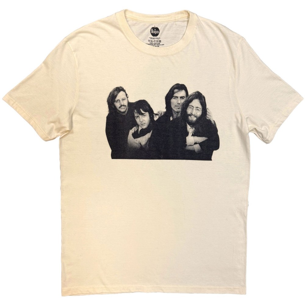The Beatles - Group Photo Anthology Infill Tshirt Homme - Crème